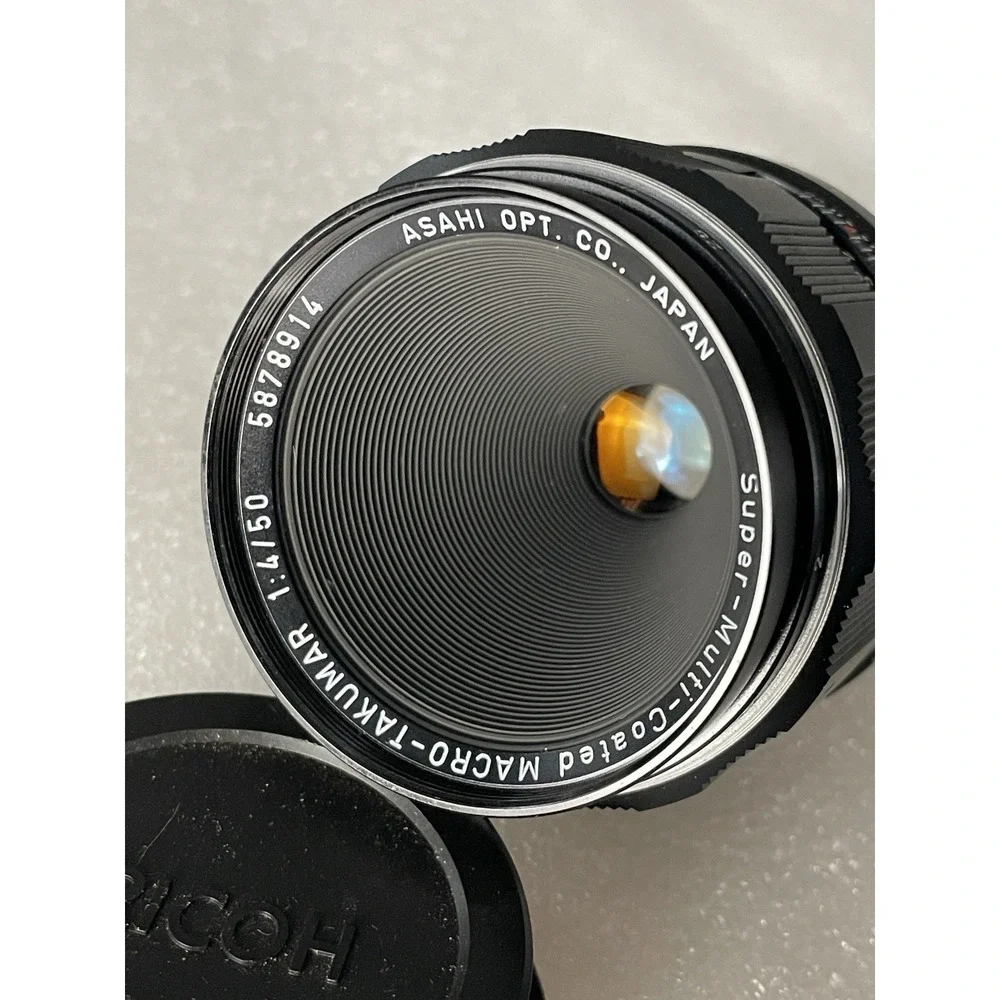 Asahi Macro-Tacumar 1:4/50 Super-Multi-Coated Lens + Pentax K Mount Adapter